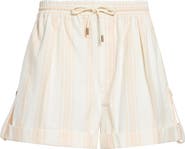 Chloé Soft Stripe Organic Cotton Shorts