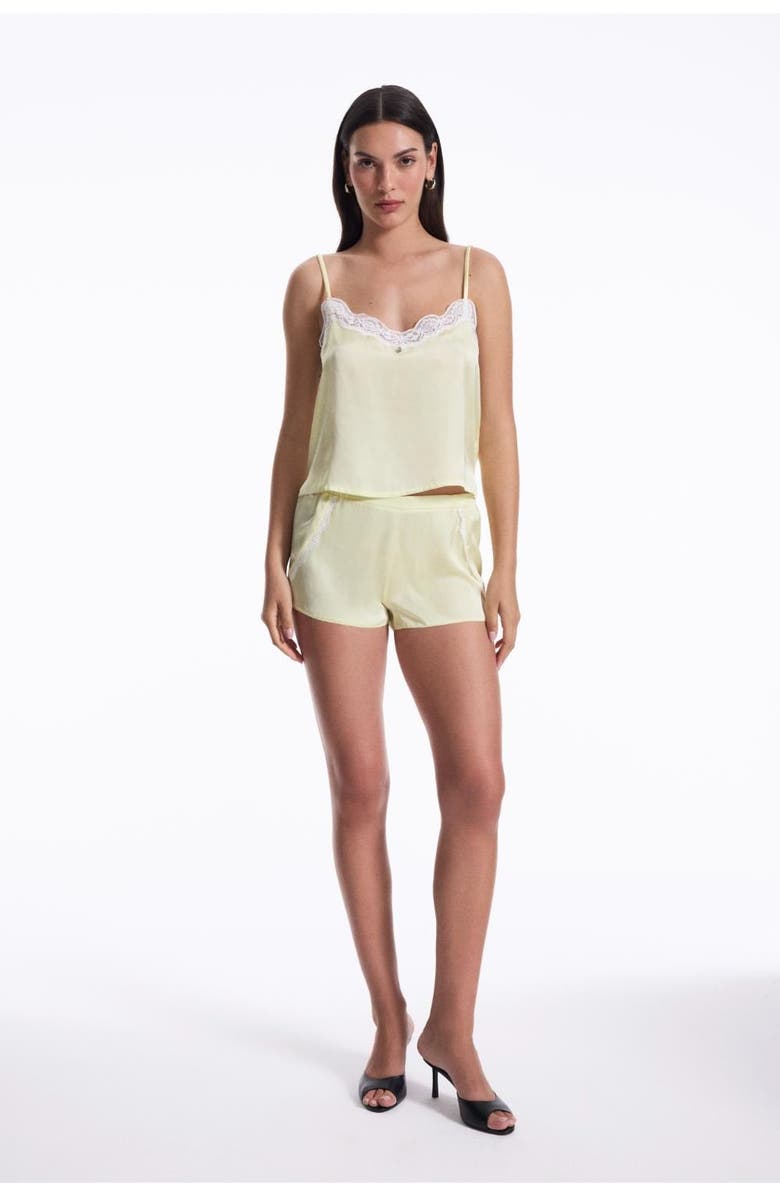 House Of Silk Golden Camisole Set, Main, color, Yellow