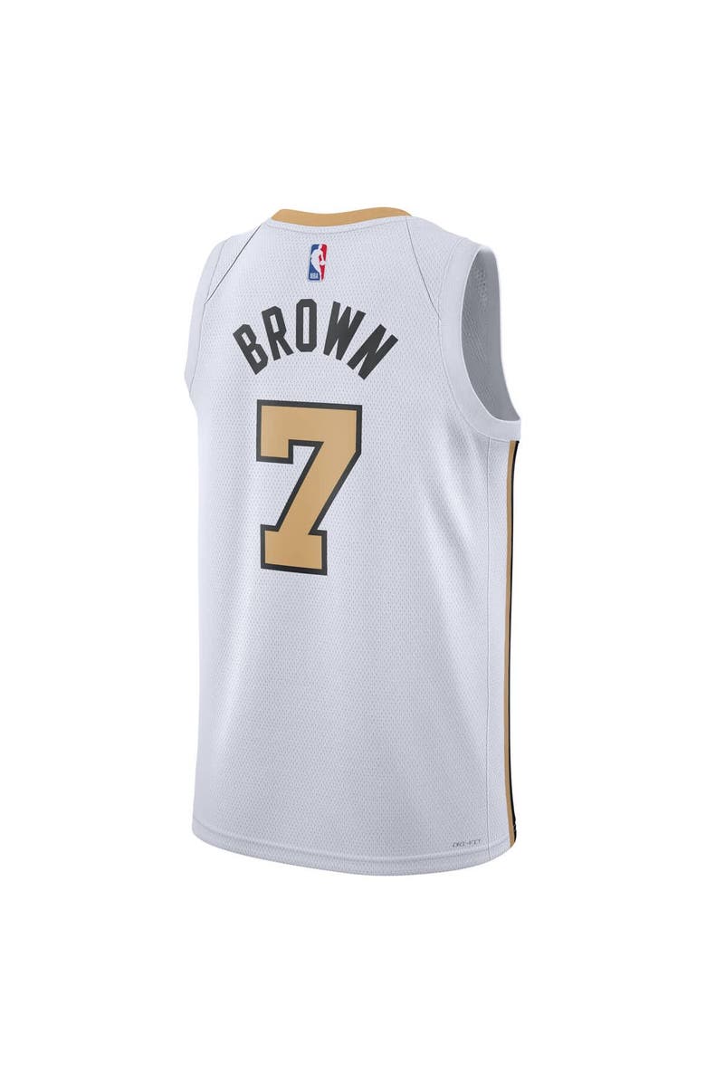 Nike Unisex Nike Jaylen Brown White Boston Celtics 2025/26 Swingman Jersey - City Edition, Alternate, color, White