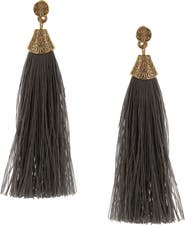 OLIVIA WELLES Tassel Drop Earrings