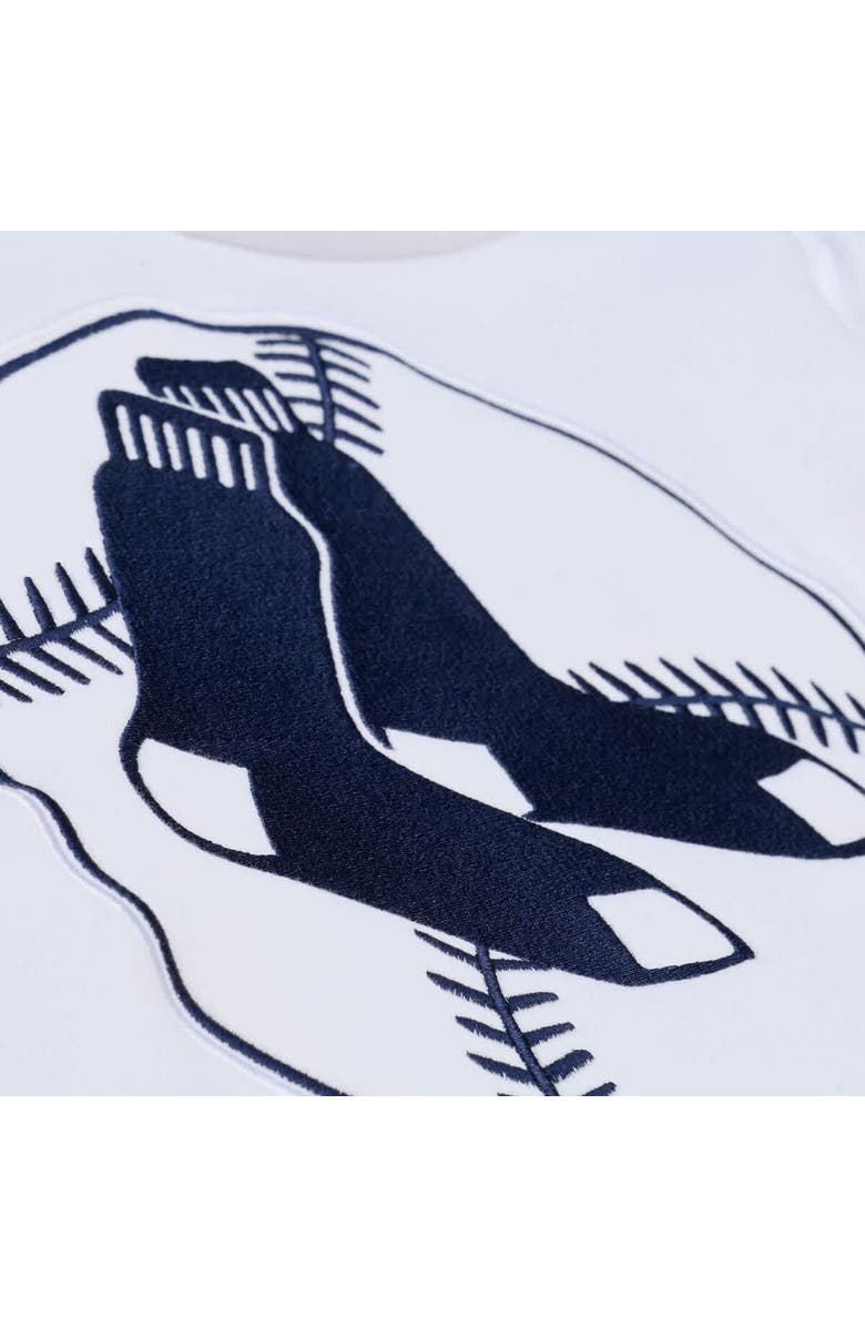 Mitchell & Ness Men's Mitchell & Ness  White Boston Red Sox Cooperstown Collection Fleece Hoodie, Alternate, color, White