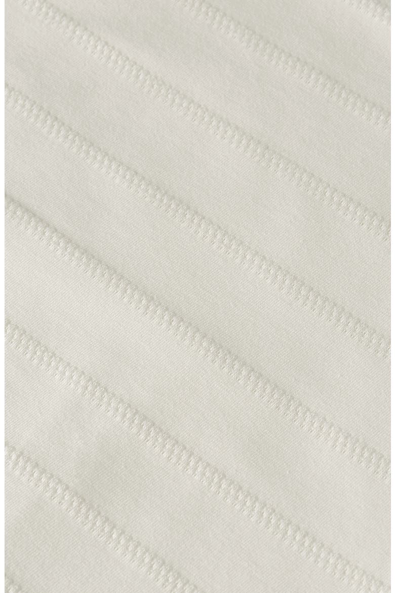 Structured Stripe Jacquard Stretch Cotton T-Shirt, Alternate, color, EGGNOG