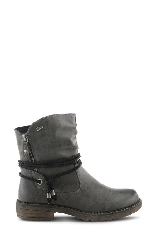 Spring Step Kathie Side Zip Bootie In Grey