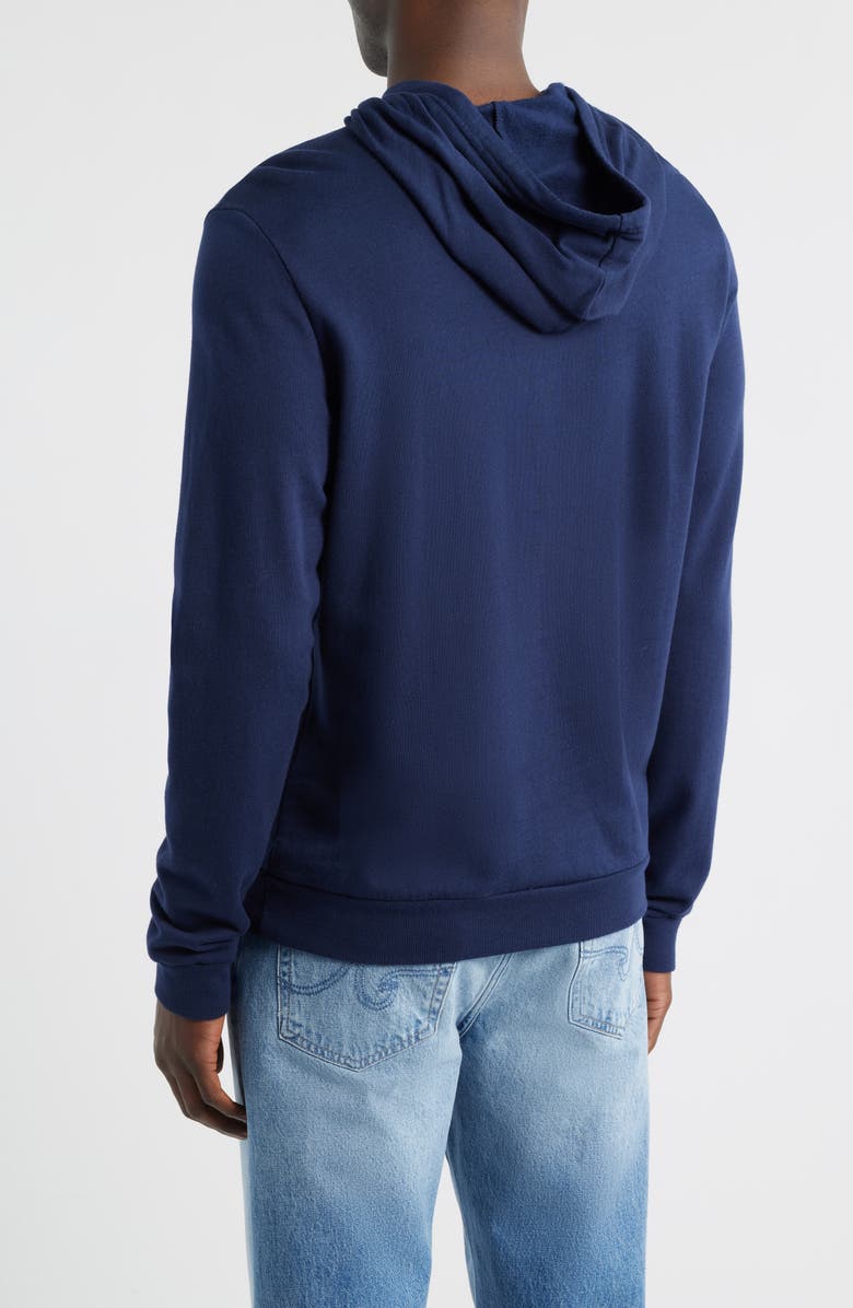 Marine Layer Cotton Blend French Terry Pullover Hoodie, Alternate, color, True Navy