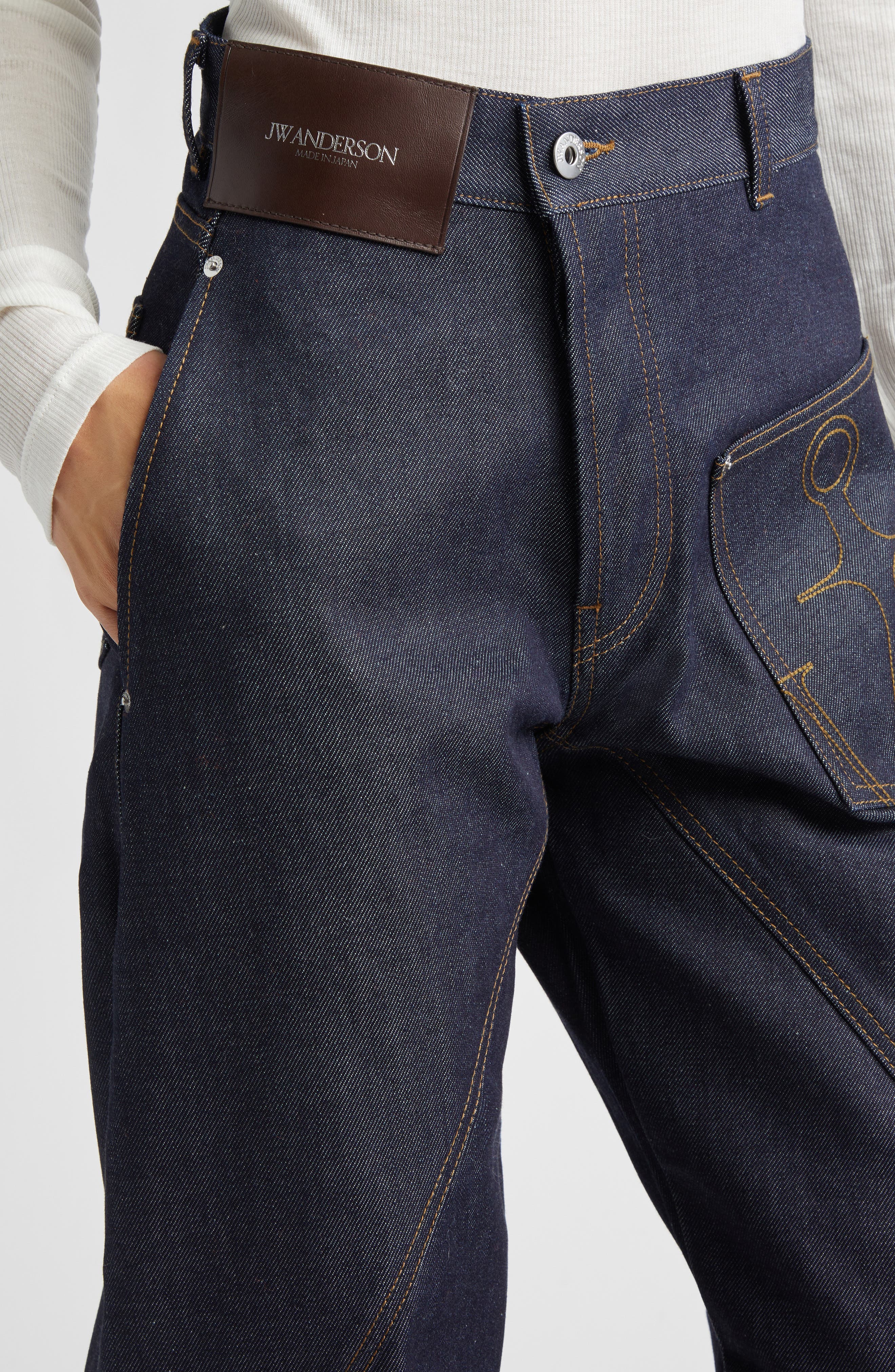 JW Anderson Twisted Workwear Jeans (Women) | Nordstrom