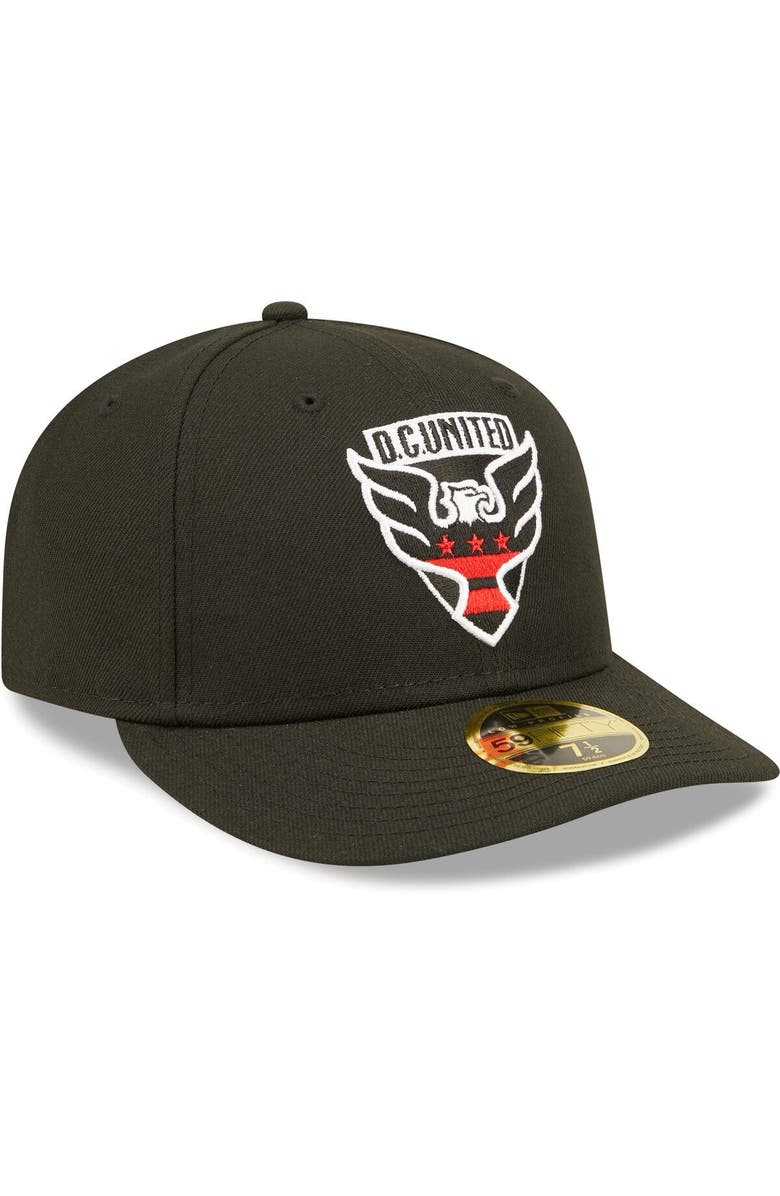 New Era Men's New Era Black D.C. United Primary Logo Low Profile 59FIFTY Fitted Hat, Alternate, color, 