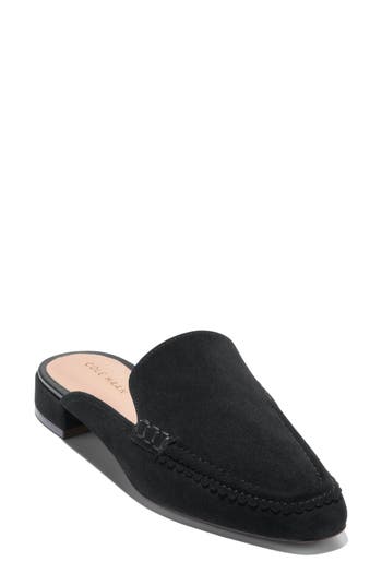 Cole Haan Pollina Apron Toe Mule In Black