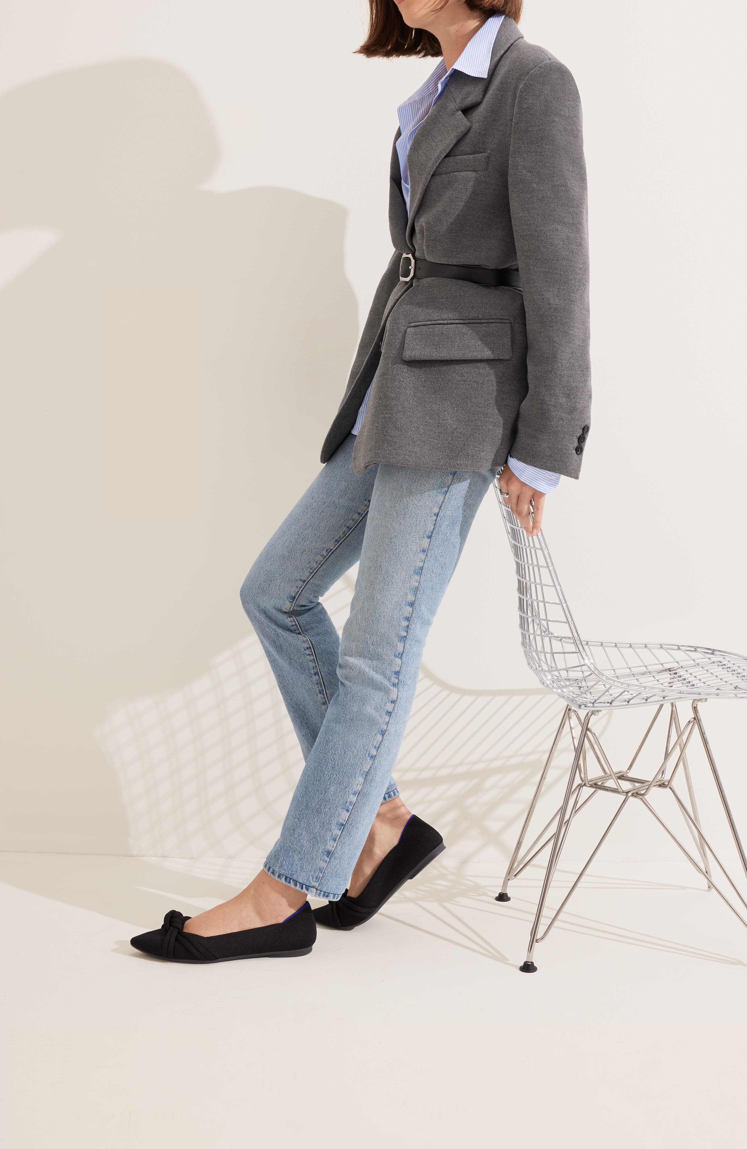 Rothy's The Knot Point II, Alternate, color, Black