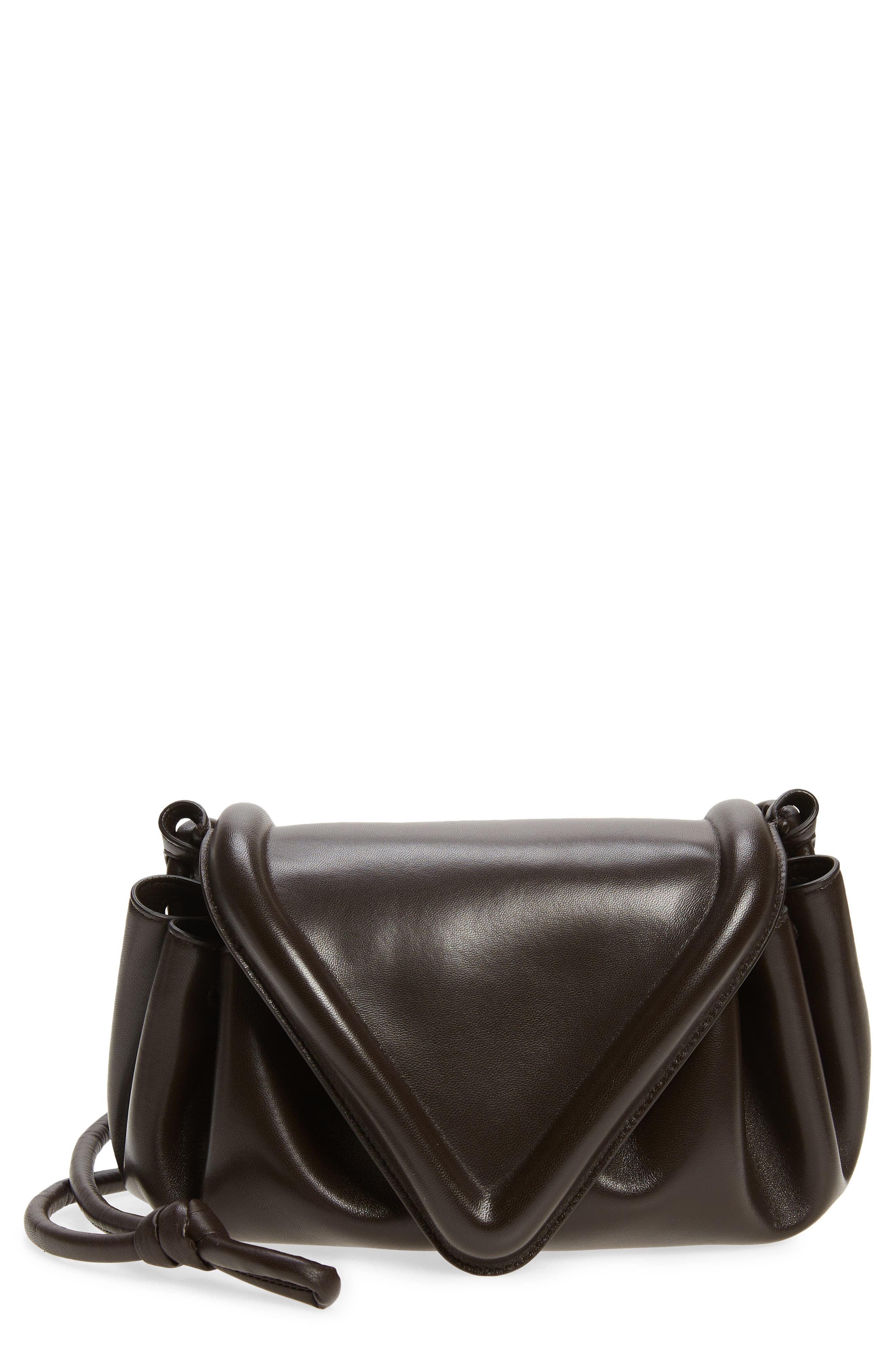 Bottega Veneta Medium Beak Triangle Flap Leather Shoulder Bag, Main, color, 