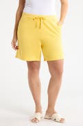 Eileen Fisher Organic Cotton French Terry Drawstring Shorts