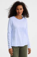 Lands' End Relaxed Supima Cotton Long Sleeve Crew Neck T-Shirt