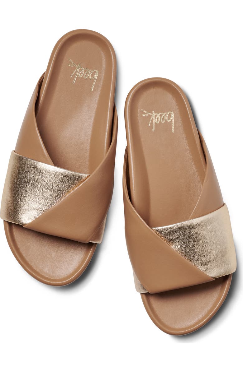 Beek Paloma Slide Sandal, Alternate, color, Gold/Honey