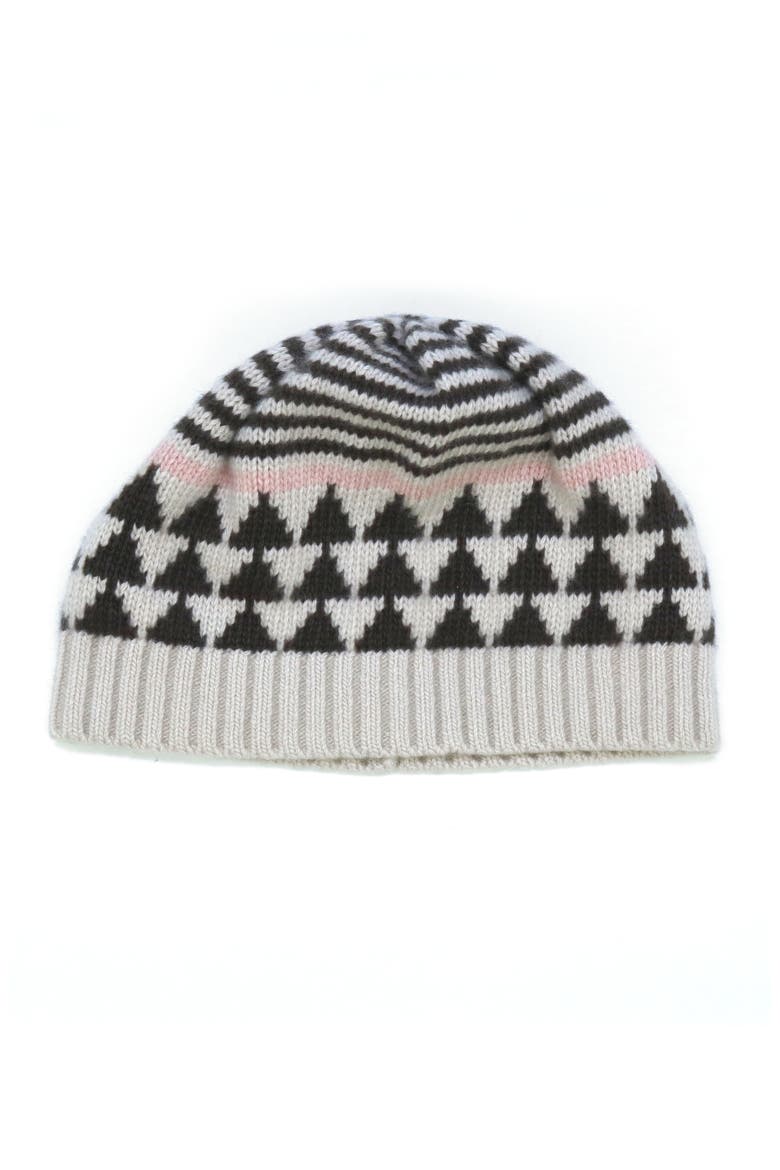CASHMERE HAT IN NORDIC DESIGN, Main, color, IVORY COMBO