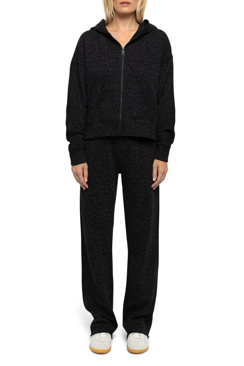 Chilloh Animalier Sweatpants, Alternate, color, CARBONE