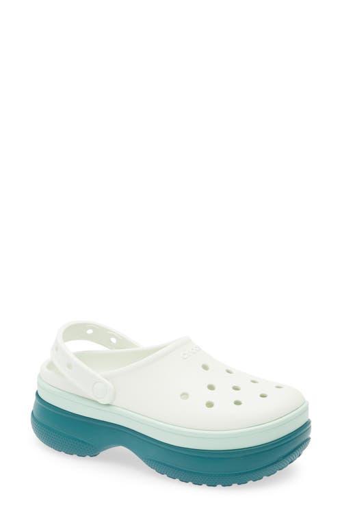 Crocs Classic Stacked Clog In Green