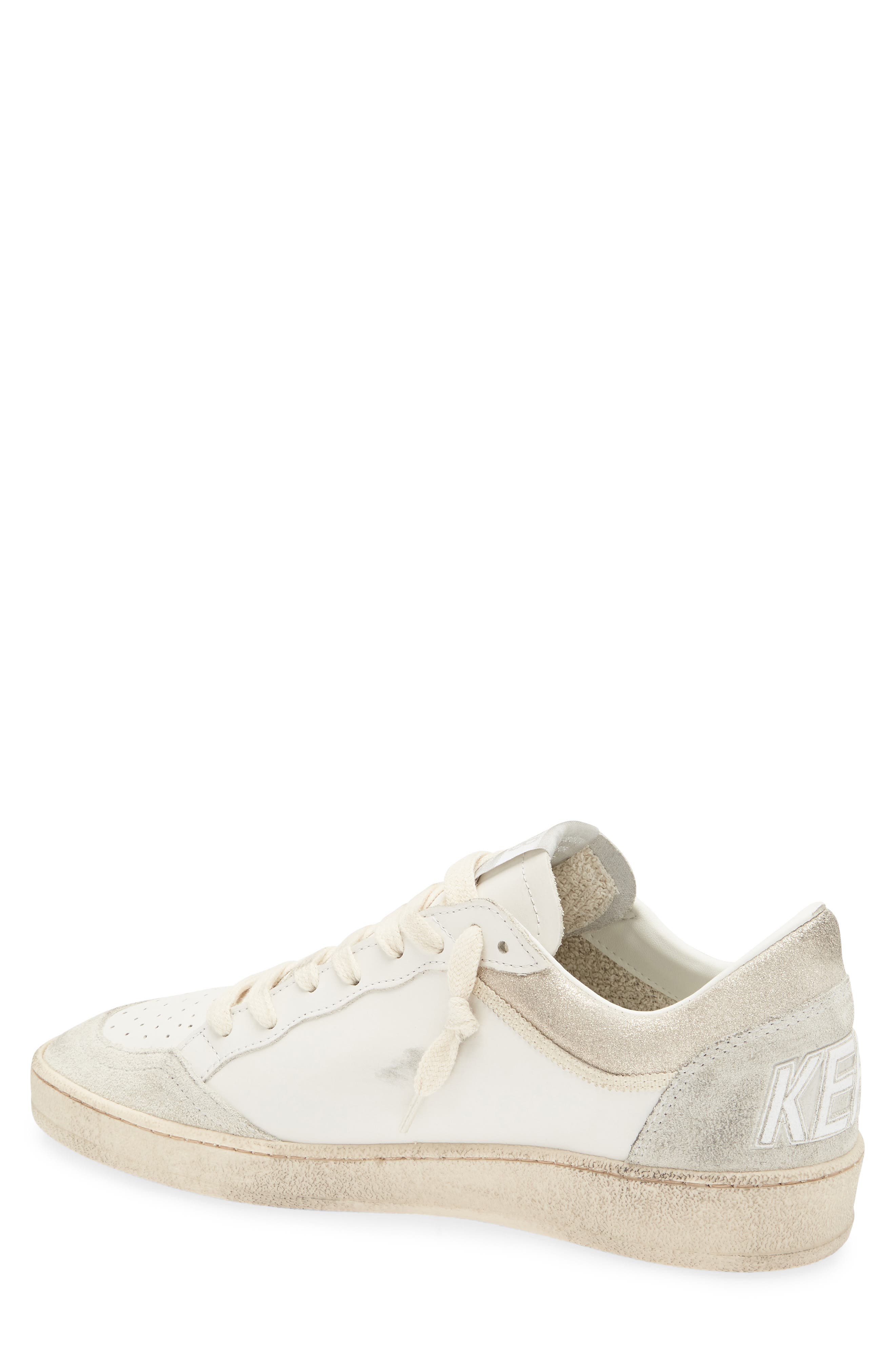 Golden Goose Ball Star Sneaker, Alternate, color, Latte/ Grey/ Gun Metal