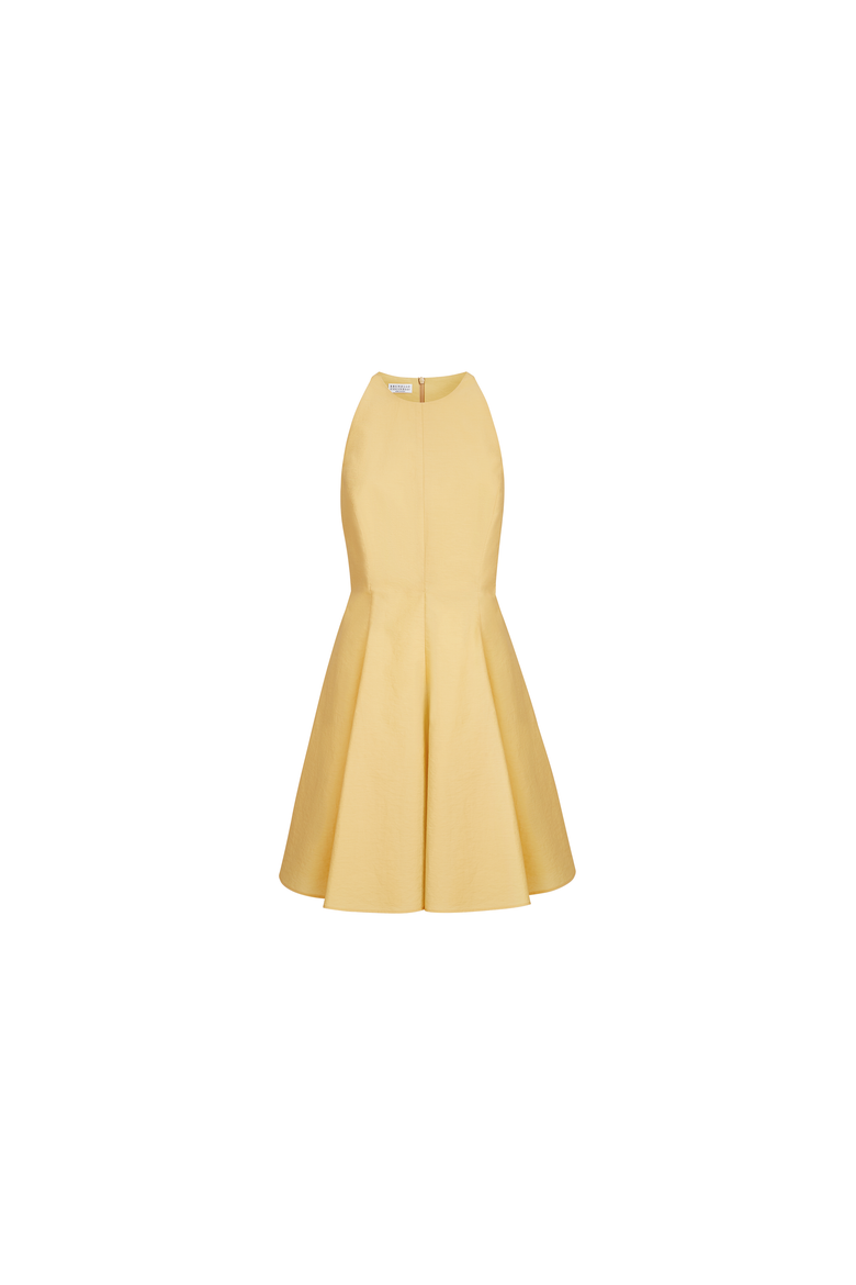 Poplin mini dress, Main, color, Yellow