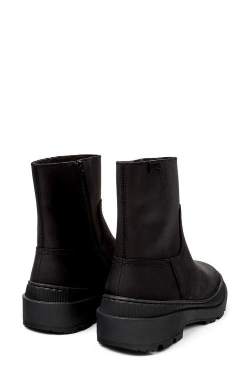Camper Brutus Trek Zip-up Boot In Black