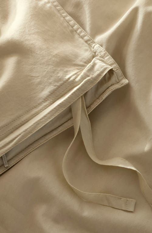 Boll & Branch Signature Vintage Washed Organic Cotton Duvet Cover & Shams Set In Vintage Sand