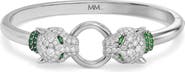 Melinda Maria Jaguar Cubic Zirconia Cuff Bracelet
