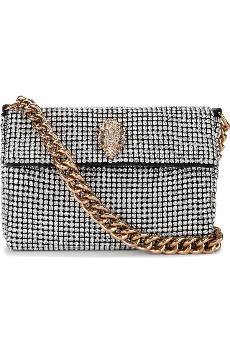 Kurt Geiger London Small Party Shoulder Bag, Main, color, Silver