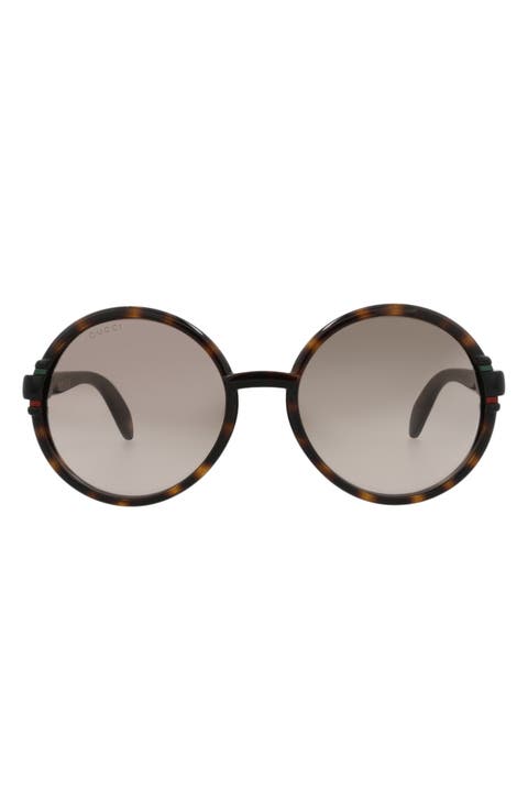 58mm Fashion Round Sunglasses