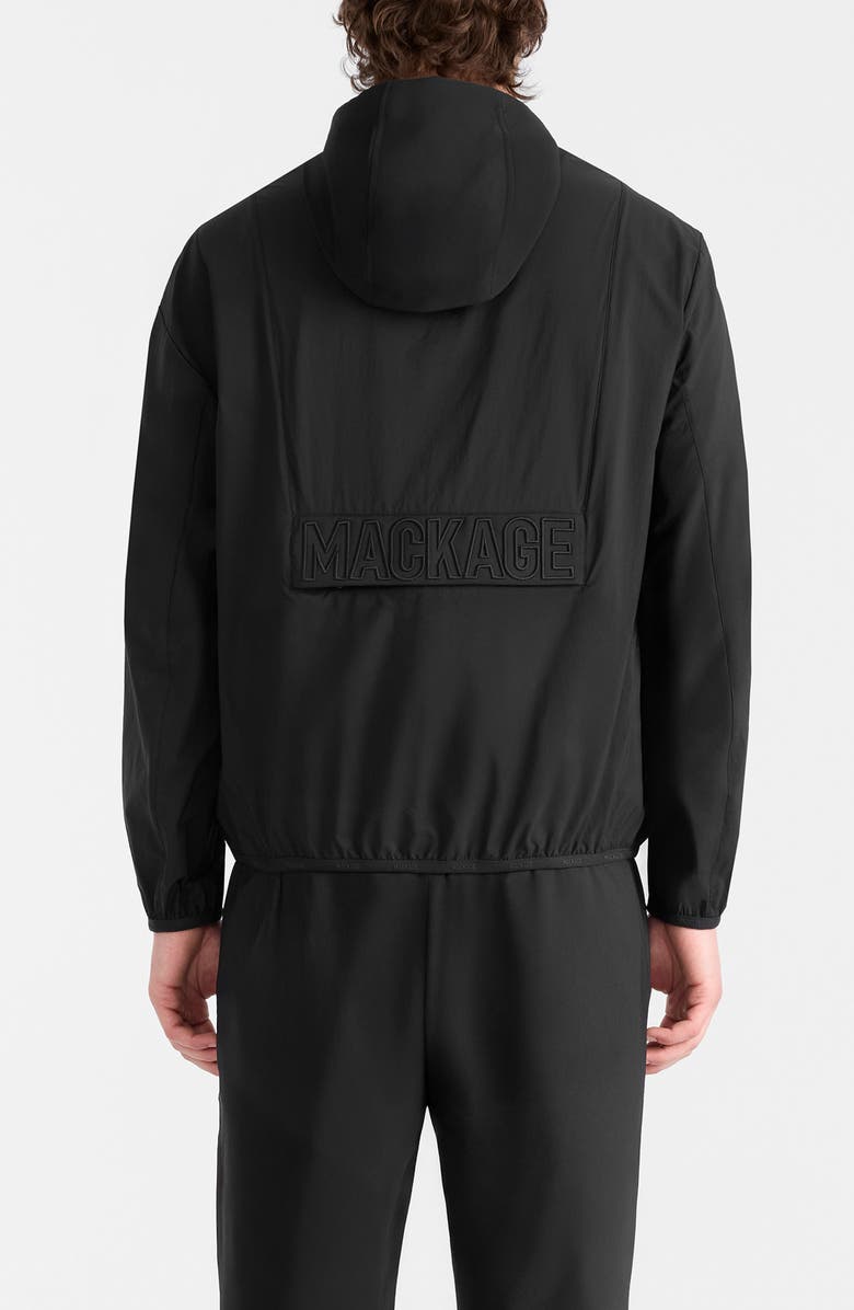 Mackage Reid Packable Rain Jacket, Alternate, color, Black