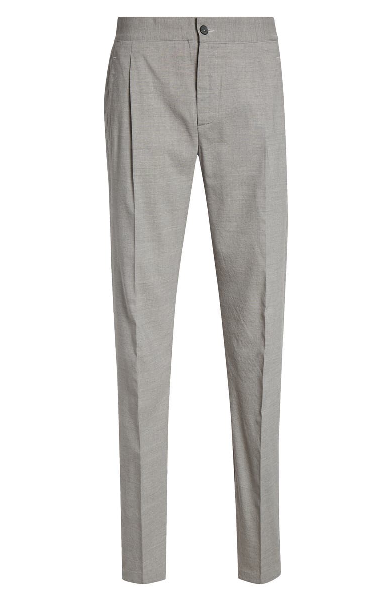ISAIA Pleated Wool Blend Pants, Main, color, Grigio Nuvola