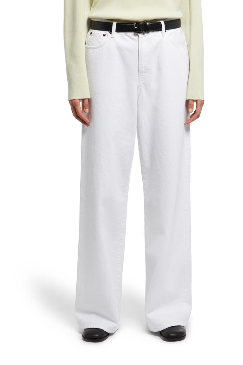 Egli Wide Leg Jeans, Main, color, WHITE