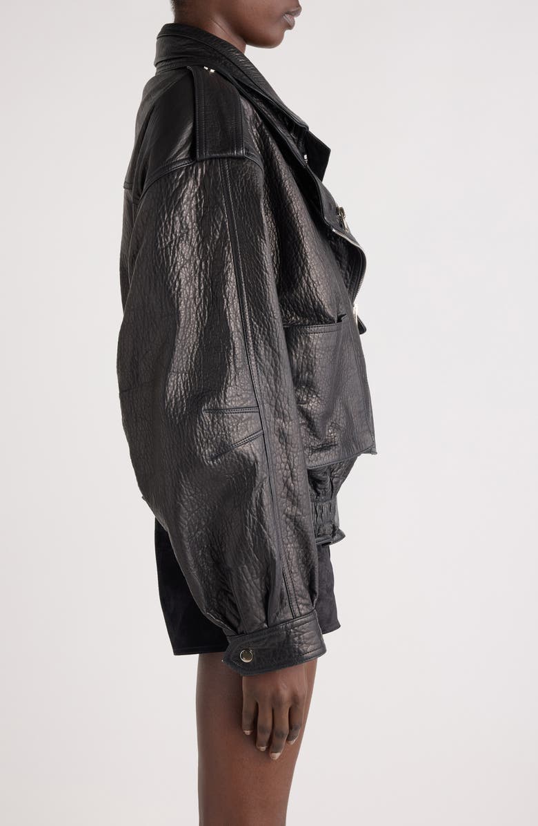 Isabel Marant Aneli Leather Moto Jacket, Alternate, color,