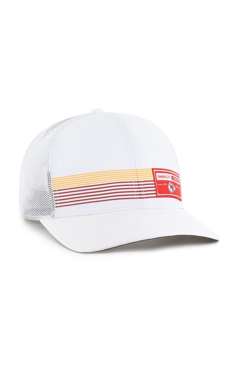 '47 Men's '47 White Kansas City Chiefs Rangefinder Trucker Adjustable Hat, Alternate, color, White
