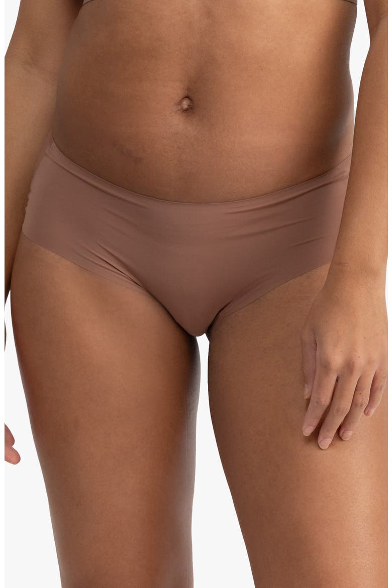 Soft Seamless Briefs, Main, color, TOFFEE