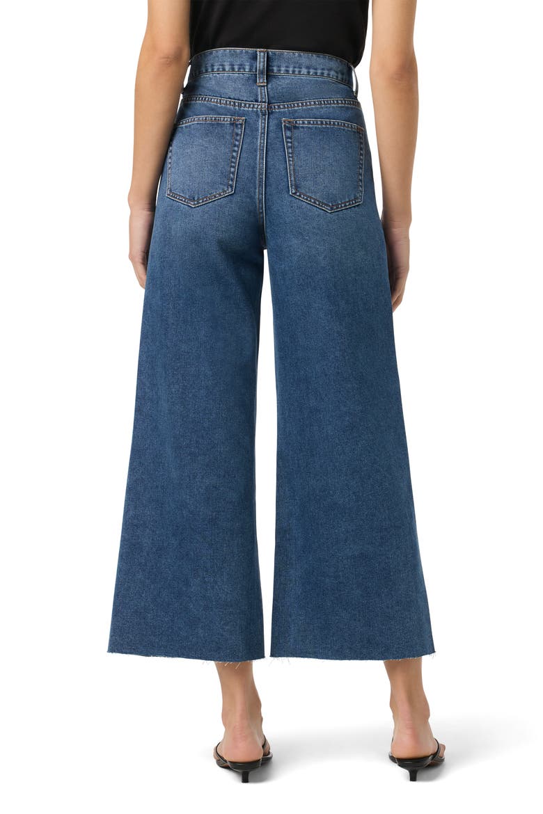 Raw Hem High Waist Crop Wide Leg Jeans, Alternate, color, NEREO