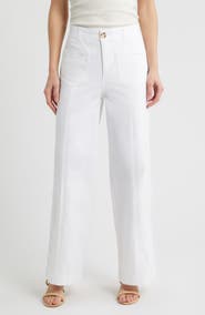 Wit & Wisdom Skyrise Patch Pocket Wide Leg Pants