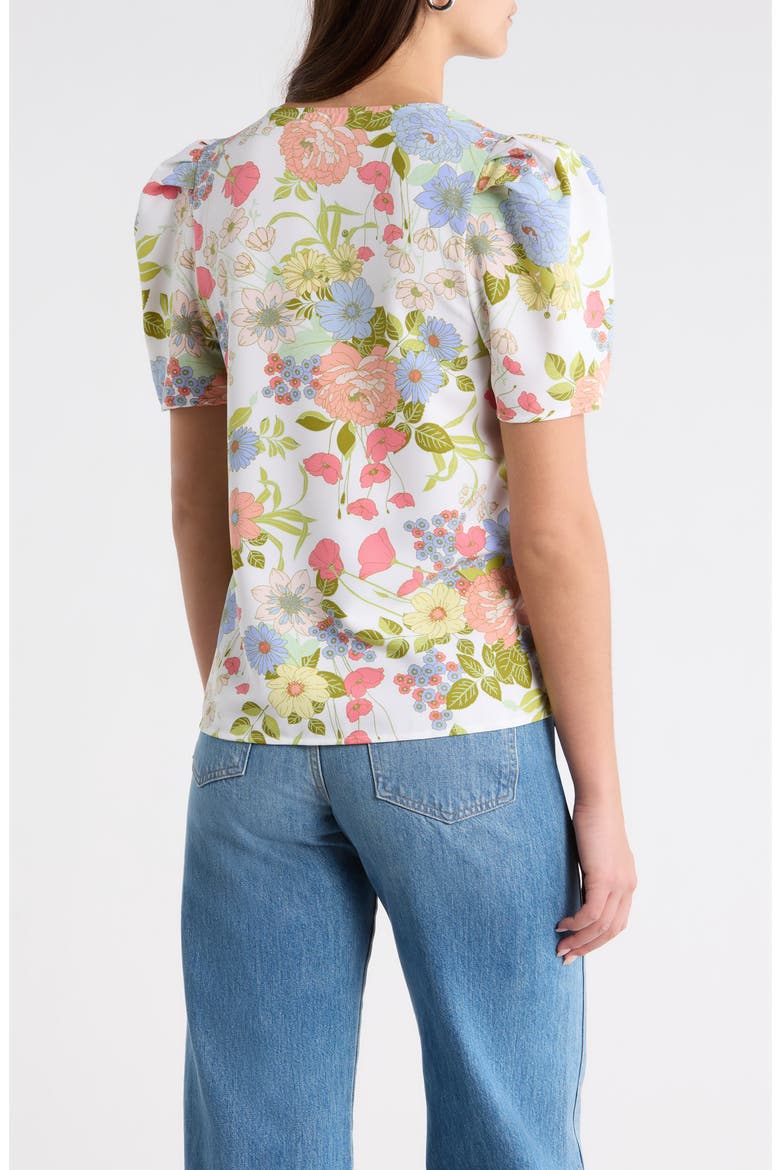 Kayla Floral Print Top, Alternate, color, CREAM-MULTI