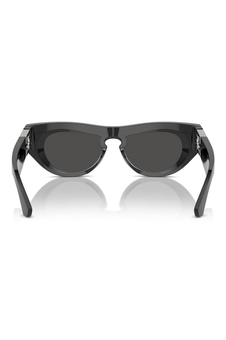 58mm Cat Eye Sunglasses, Alternate, color, DARK GREY