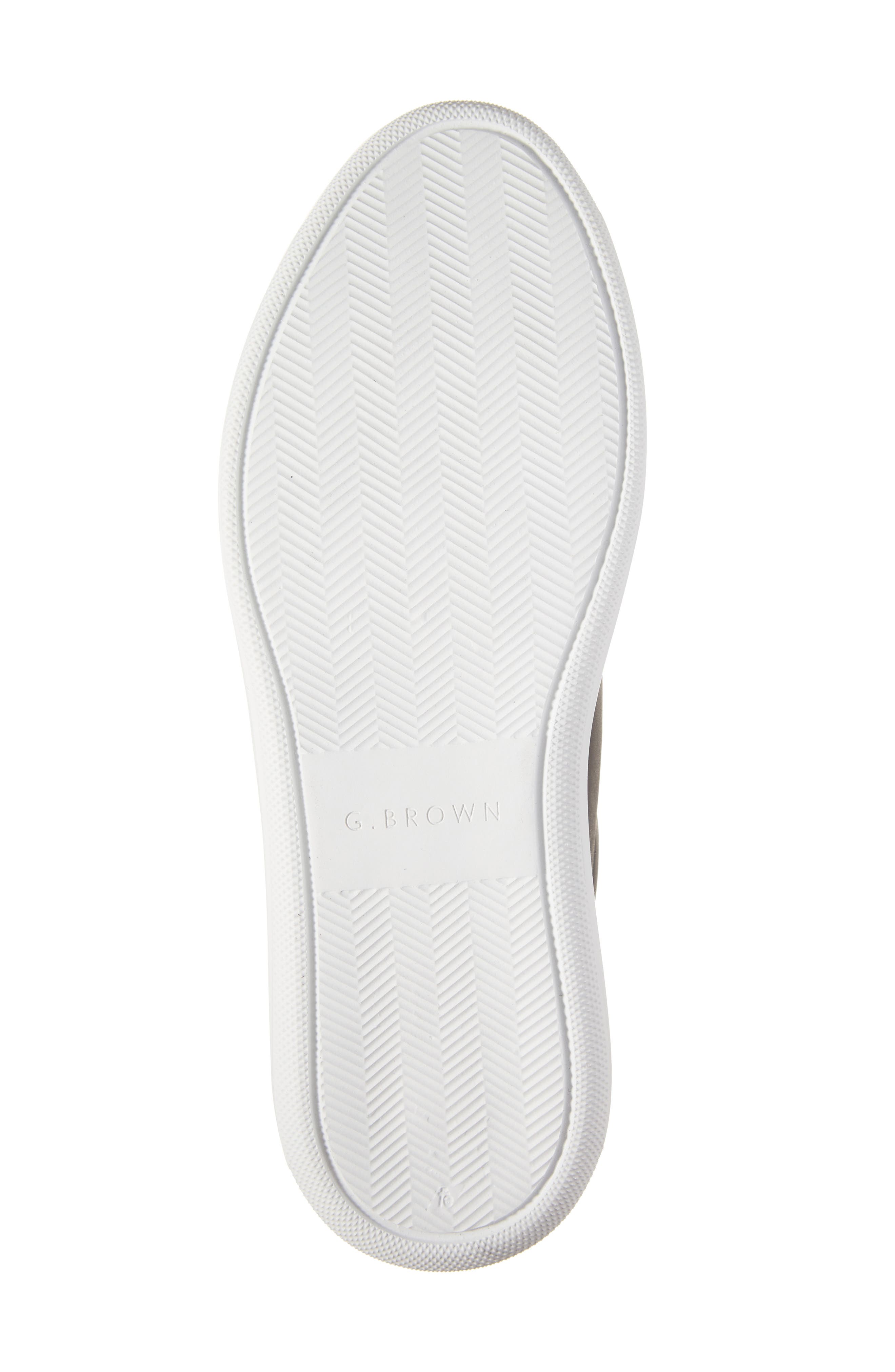 G Brown Puff Low Top Leather Sneaker, Alternate, color, 