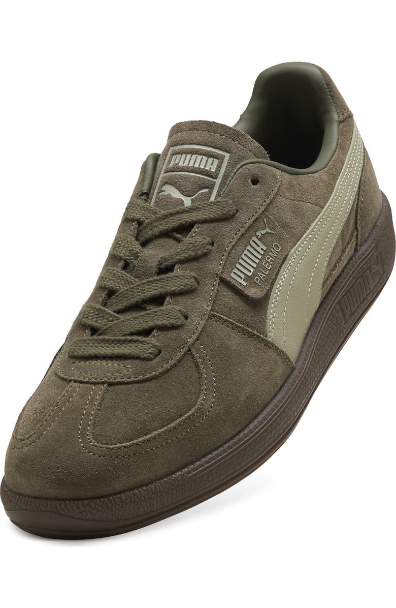 PUMA Palermo Sneaker, Alternate, color, Loden Green/ Gum