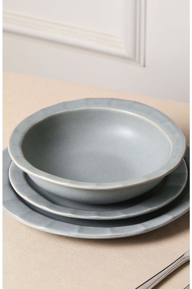 Oasis Stoneware 4-Piece Pasta Bowl Set, Alternate, color, Grey Blue