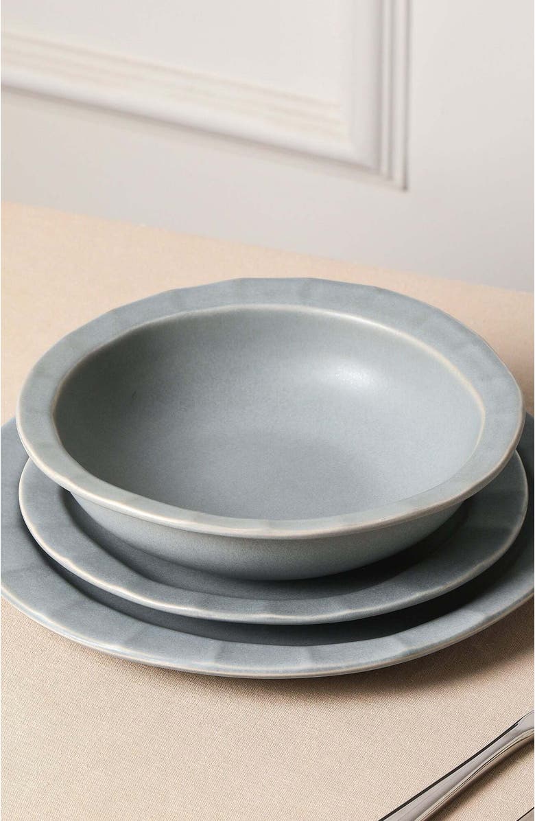 Stone Lain Oasis Stoneware 4-Piece Pasta Bowl Set, Alternate, color, Grey Blue