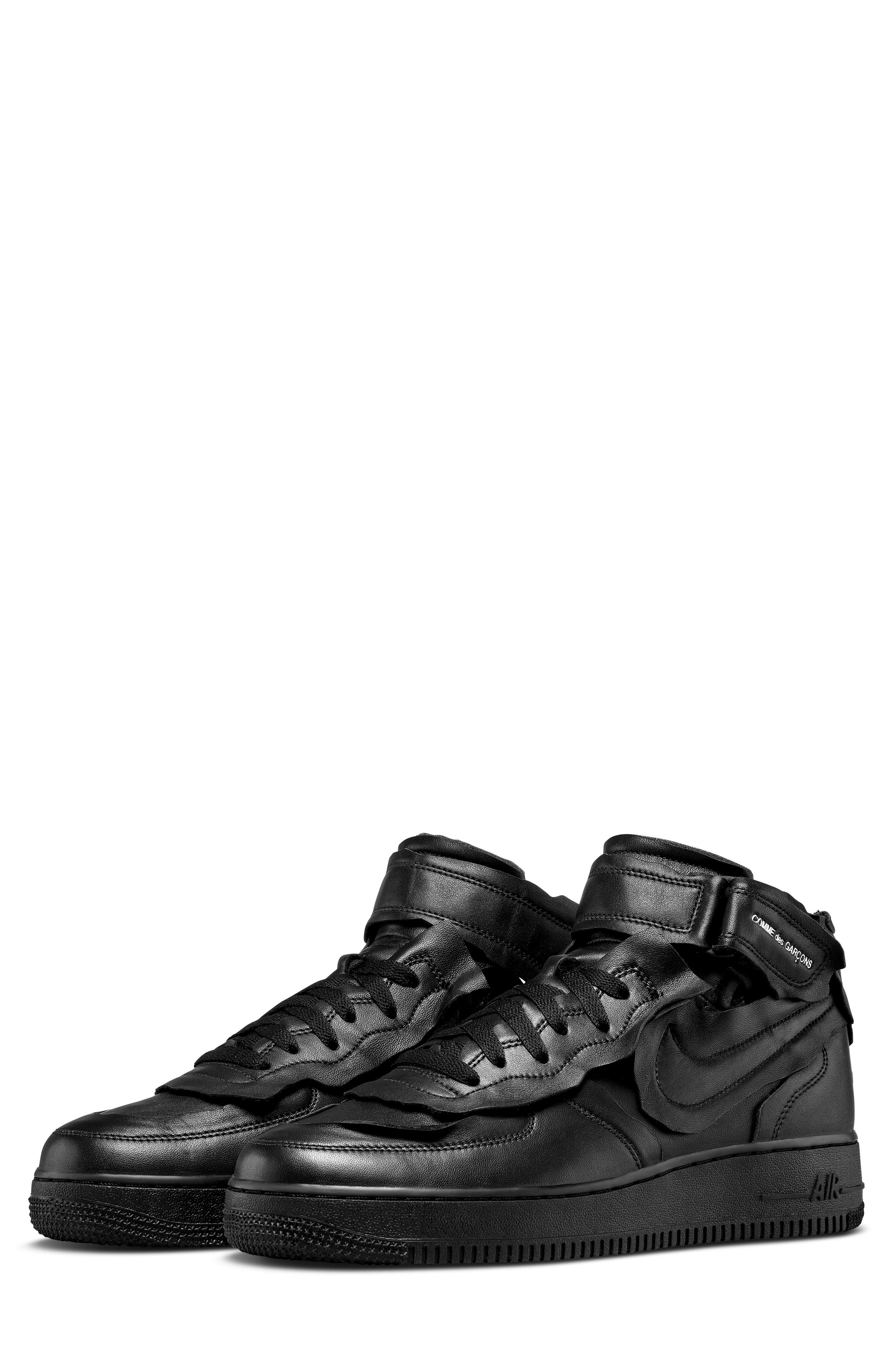 Comme des Garçons x Nike Air Force 1 Mid Sneaker, Main, color, 