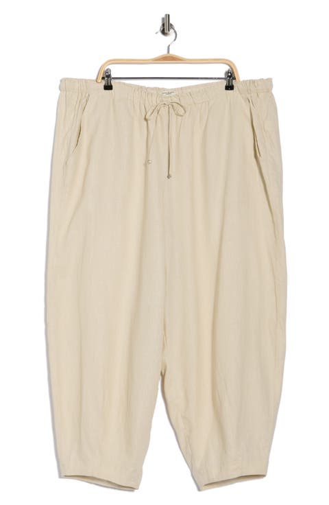 Drawstring Lantern Pants (Plus)