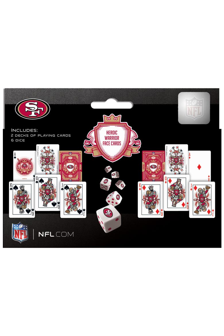 San Francisco 49ers Playing Cards & Dice, Alternate, color, Multicolor