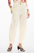 Desigual Lace Up Hem Denim Pants