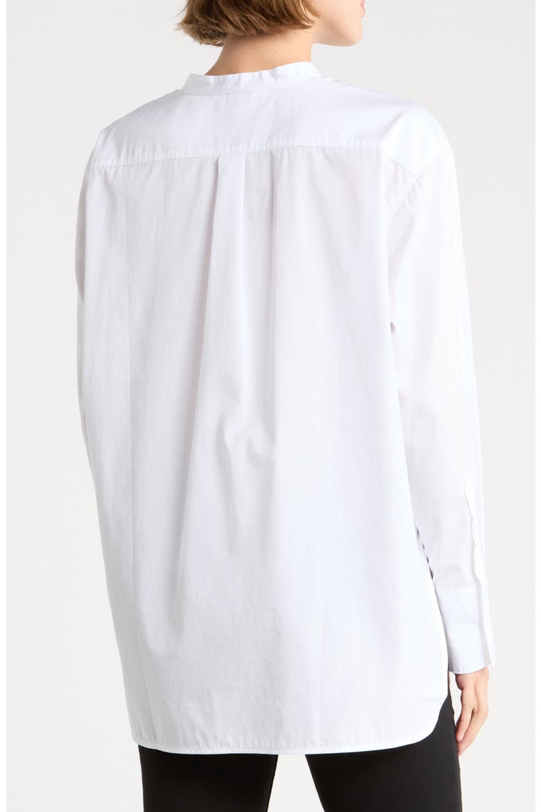 Supima Cotton Poplin Tunic, Alternate, color, CLASSIC WHITE