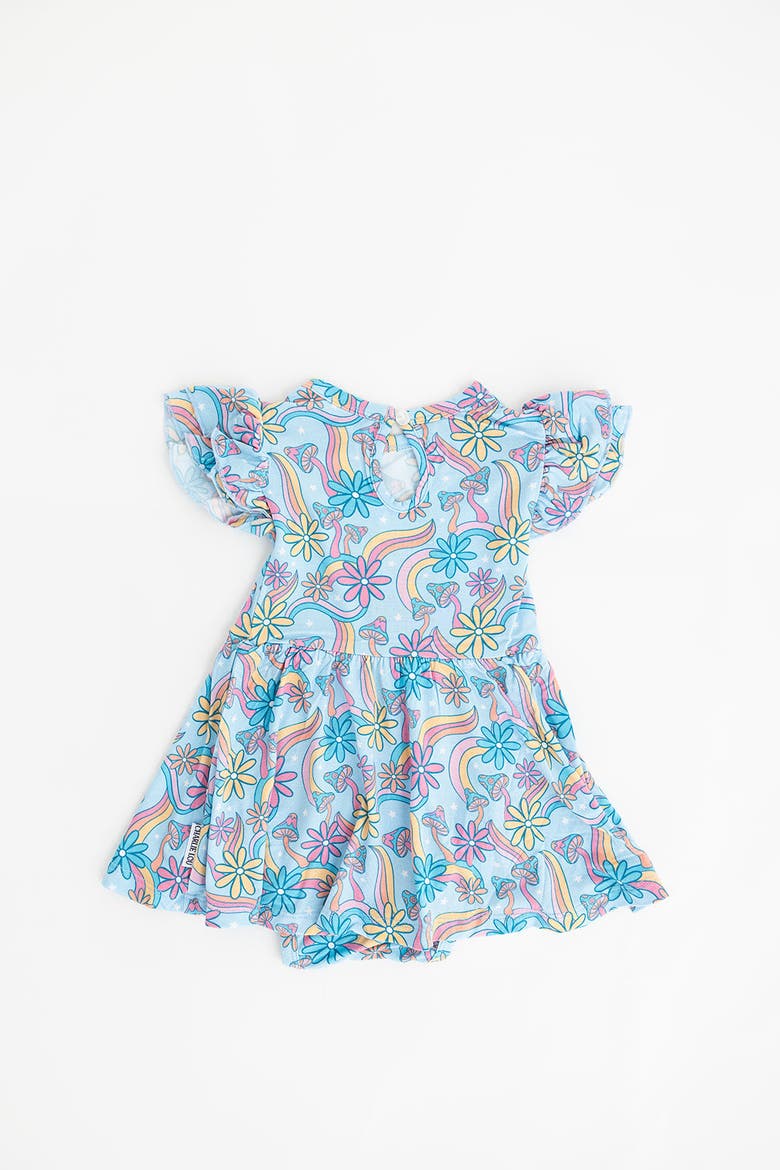 Baby Girl's Groovy Fall After All Twirl Dress, Alternate, color, Blue