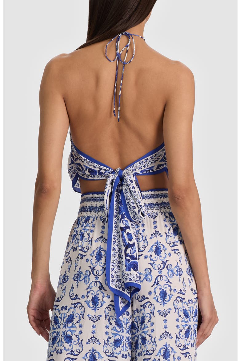 Frenchie Handkerchief Halter Top, Alternate, color, SOLSTICE