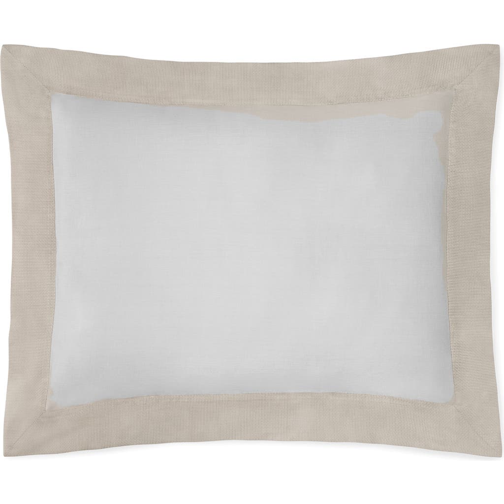 Sferra Carlotta Sateen Pillow Sham In Taupe