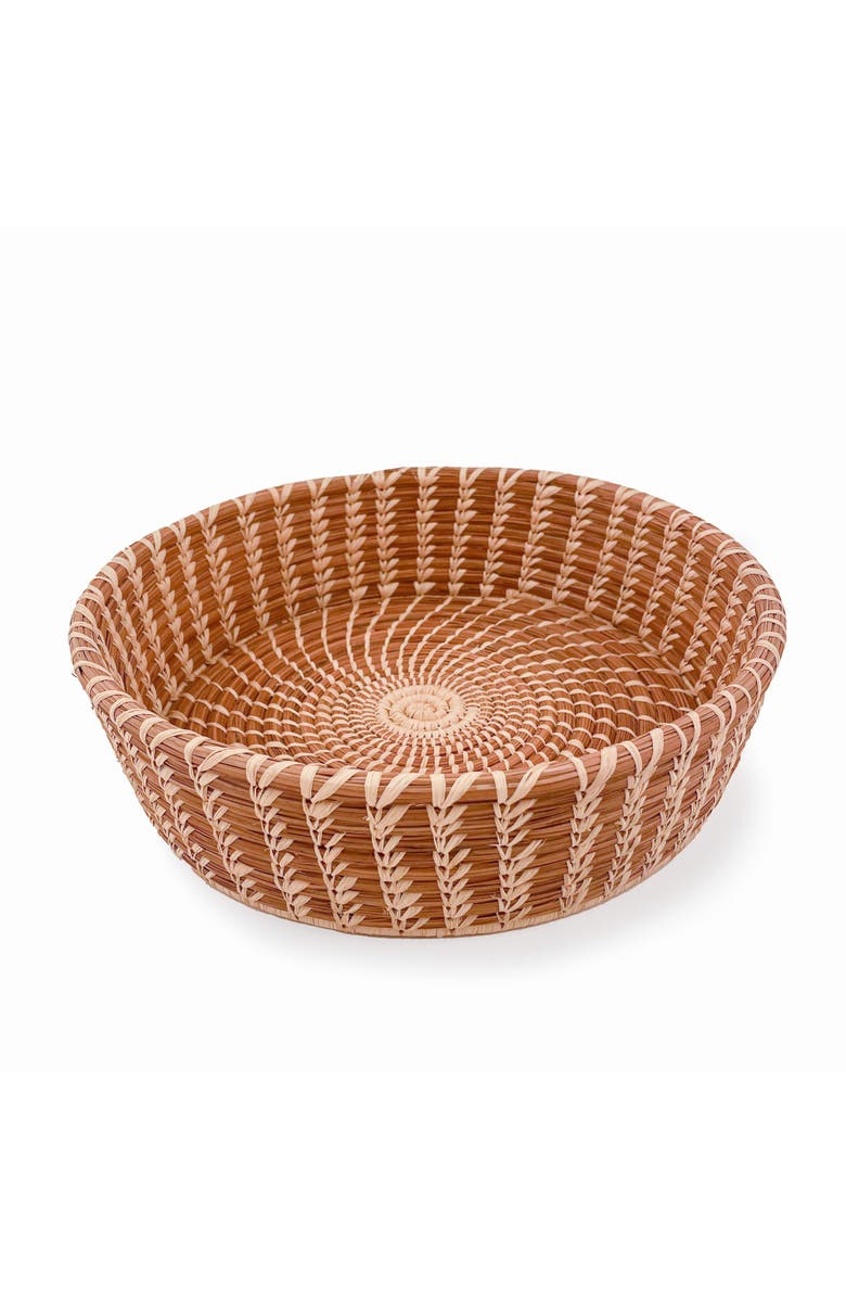 Mayan Hands Large Nesting Basket, Main, color, Beige
