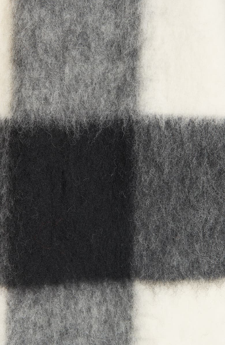 Ganni Pattern Wool Blend Coat, Alternate, color, 